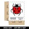 Ladybug Drawing Waterproof Vinyl Phone Tablet Laptop Water Bottle Sticker Set - 5 Pack